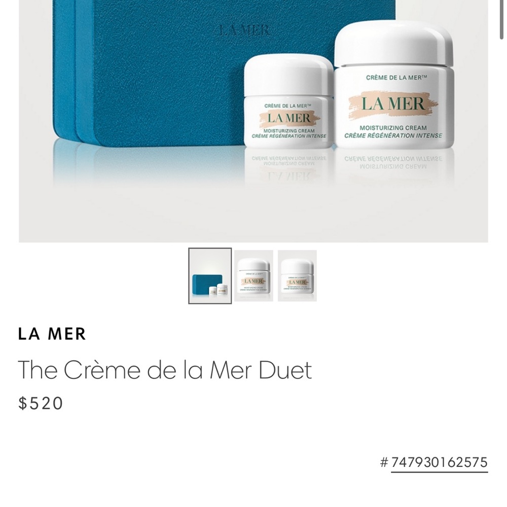 La Mer Moisturizer Set - Blue and White